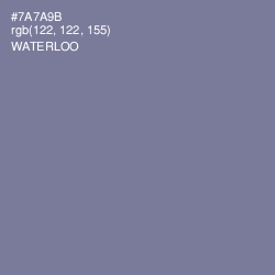 #7A7A9B - Waterloo  Color Image